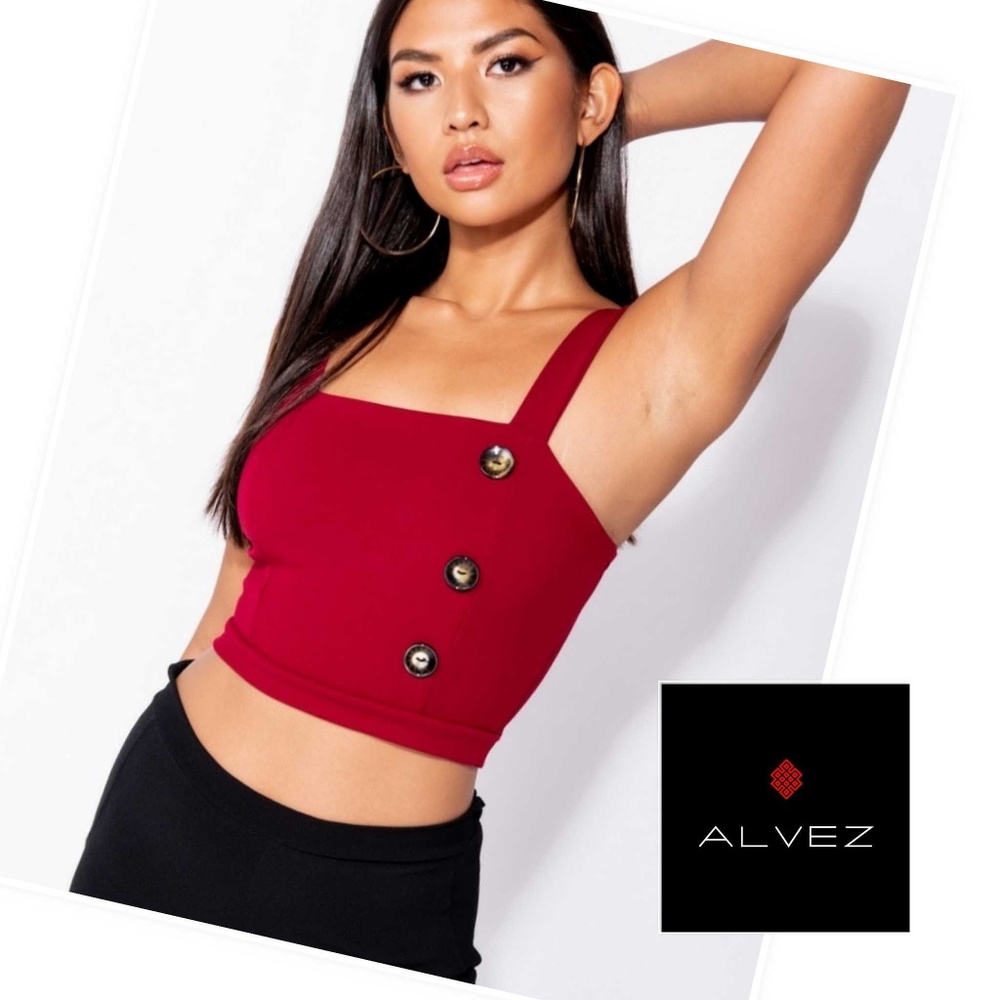 Wine Crop Top
